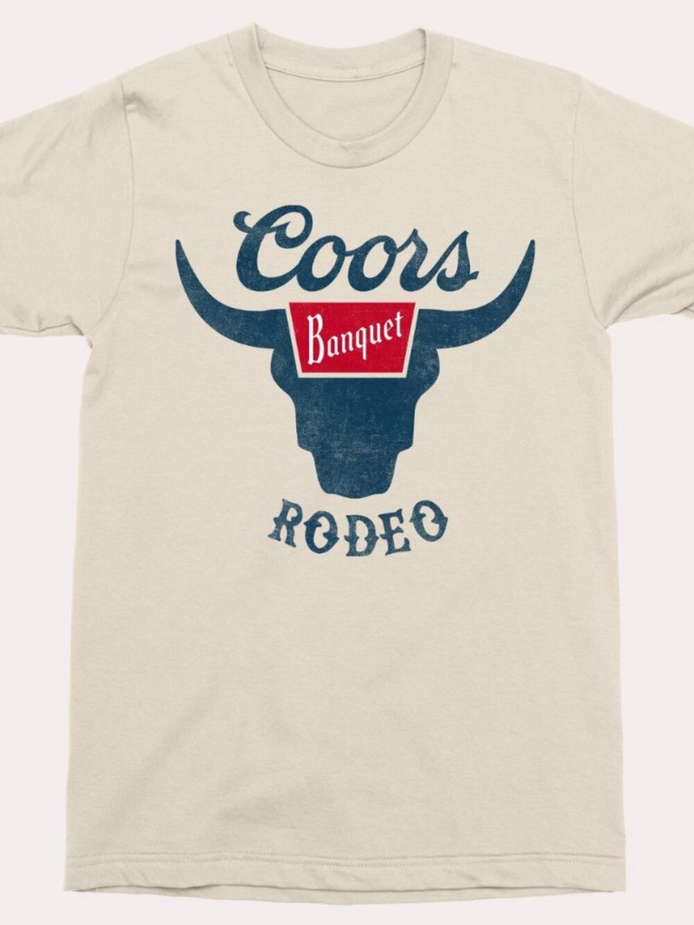 NEW Men's Coors Short Sleeve Graphic Small Beige T-Shirt
